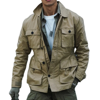 LULUSEN NOUVEAU Veste d'hiver et d'automne pour homme, vêtements de chasse en plein air, coupe-vent décontractée à manches longues pour homme