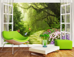 Personalizado viñedo flor paisaje natural 3D papel tapiz <span class=keywords><strong>TV</strong></span> Fondo decoración <span class=keywords><strong>de</strong></span> pared - Product Image 2