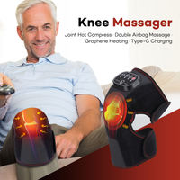 Kabelloses Heiz-Knie-Massagegerät mit Luftkompression, Wärmekompresse und Vibrationstherapie zur Gelenkschmerz-Linderung