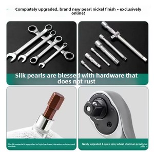 Juego de <span class=keywords><strong>Llaves</strong></span> de Trinquete de 174 Piezas y 72 Dientes, para Reparaciones Mecánicas de Automóviles y Mantenimiento del Hogar, con Estuche de Plástico - Product Image 2