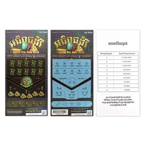Fabricant OEM de billets de loterie avec diverses options de jeux à gratter, billets de loterie à gratter personnalisés - Product Image 1