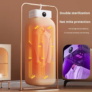 2025 nouvelle maison Portable <span class=keywords><strong>électrique</strong></span> Mini <span class=keywords><strong>armoire</strong></span> à vapeur chauffage rapide pliable automatique <span class=keywords><strong>sèche</strong></span>-<span class=keywords><strong>linge</strong></span> télécommande <span class=keywords><strong>sèche</strong></span>-<span class=keywords><strong>linge</strong></span> Compact - Product Image 5