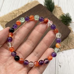 Pulsera de Piedra Natural con Cuentas de Vidrio Coloridas para Estabilidad Emocional, Fotos de Producto Profesionales, Garantía Comercial - Product Image 1