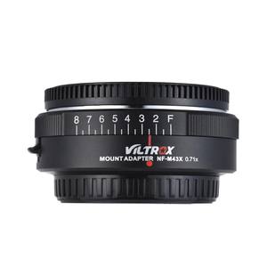 อแด็ปเตอร์แปลง VILTROX NF-M43X 0.71X MF สำหรับ G <span class=keywords><strong>D</strong></span> เลนส์เพื่อ M43โครงสร้างอลูมิเนียมรูรับแสง F-8 - Product Image 2