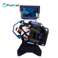 Máquina de Zona de Juegos, Simulador de Movimiento de Realidad Virtual, Silla Giratoria de 360 Grados, Simulador de Montaña Rusa VR 360