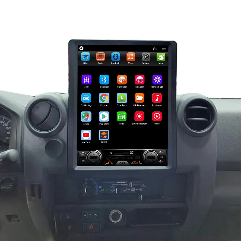 13.3 pollici dvd autoradio stereo android 11 touch screen lettore multimediale carplay per Land Cruiser LC70 LC75 LC76