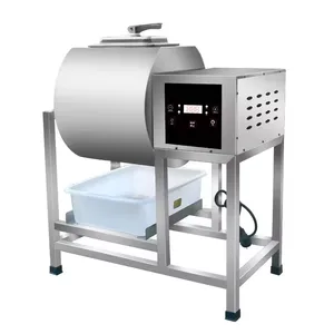 Machine de décapage commerciale Machine de fabrication de bacon Mélangeur de viande à vitesse réglable Gobelet Machine de décapage à rouleau hydraulique