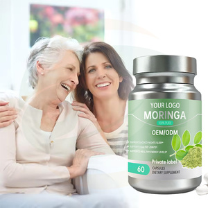 Capsules de feuilles de <span class=keywords><strong>Moringa</strong></span> naturelles en stock de China-Herb pour la santé des os et le soutien énergétique - Complément alimentaire pour adultes - Product Image 3