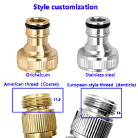 Accessoires de tuyau d'arrosage à connexion rapide en caoutchouc métallique durable connecteur d'eau agricole pour la connexion de tuyau d'arrosage d'irrigation