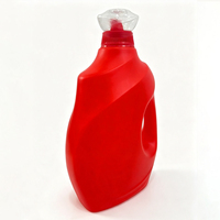 Bouteille en plastique HDPE avec bouchon à vis, col large, pour savon liquide, format familial OEM 1L 2L 2,5L, idéale pour la lessive en appartement