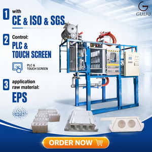 Machine de moulage de boîtes en mousse EPS contrôlée par PLC Guiju, certifiée CE, <span class=keywords><strong>prix</strong></span> usine, ligne de production de formes EPS pour la fabrication de dalles <span class=keywords><strong>Hourdis</strong></span> - Product Image 1