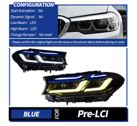 Conjunto de Faros LED YLD para BMW Serie 5 2011-2017 F10 F11 F18 520 525 528 530i, Faros LED Actualizados Estilo G30