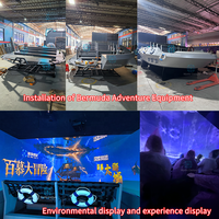 Machine de jeu d'aventure maritime 10D à vision directe pour aire de jeux intérieure commerciale, fabriquée en usine
