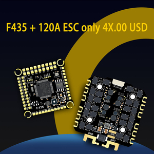 Fysetc S6 v2.0 32-bit Bảng điều khiển stm32f446 ESC Combo 6x 12X f435 QH 8S 120S 80A 100A 120A blheli_s ESC ngăn xếp vật liệu kim loại - Product Image 4