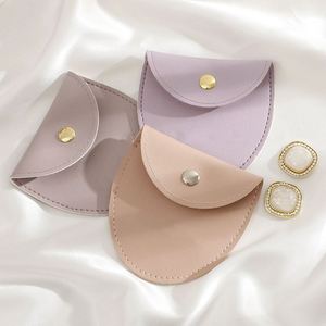 <b>Mini</b> Ring Organizer Simple Jewelry Storage Bag Microfiber Travel Storage <b>Pouch</b> for Earring Jewelry - Product Image 3