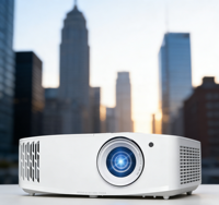 Projecteur DLP Optoma UHD506 4K UHD 3400 Lumens avec prise en charge 3D, portable et garantie de 2 ans pour le cinéma maison et les jeux