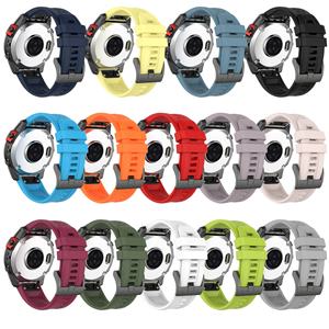 Correas de Reloj Suaves al por Mayor, Bandas de Silicona Transpirables de 22 mm, Compatibles con Conectores Garmin Fenix7x 7 7s QuickFIT - Product Image 6