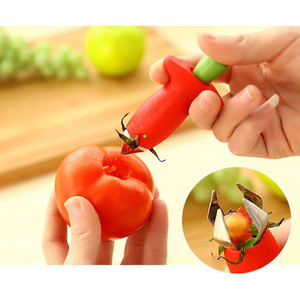 Descorazonador de Fresas, Dispositivo para Quitar Tallos de Frutas, Descorazonador de Tallos de Tomate, Cuchillo para Fresas, Removedor de Tallos, Rebanador de Frutas - Product Image 2