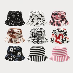 New Trendy Bucket <b>Hat</b> Graffiti Letter Printing Double-Sided Sun <b>Hat</b> Spring Summer Outdoor Casual Reversible Bucket Fishing <b>Hat</b> - Product Image 1