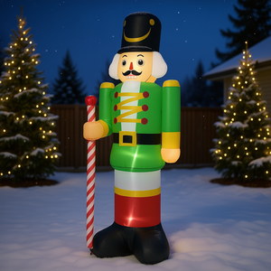 Soldato Gonfiabile in Noce Verde 3,6 m Decorazione Natalizia da Esterno con Luci LED - Product Image 2