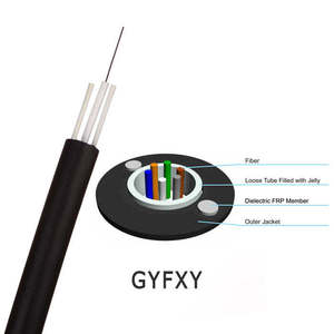 <span class=keywords><strong>Câble</strong></span> central ADSS extérieur GYXTW blindé monomode diélectrique <span class=keywords><strong>2</strong></span>/4/12/24/48/60 câbles de Communication à fibre optique ADSS - Product Image 3