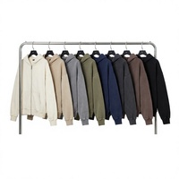 Sweat à capuche zippé en polaire avec strass, uni, vierge, haute qualité 350 g/m², style décontracté, vente en gros