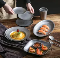 304 acier inoxydable pour faire de la vieille vaisselle vintage bol à vent industriel assiette fourchette cuillère baguettes camping vaisselle ensemble