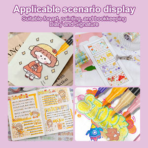 Tùy Chỉnh Dual-Mẹo Hai-Màu Sắc Long Lanh Bút Thiết Lập Mịn Bằng Văn Phòng Đầy Màu Sắc Lấp Lánh Long Lanh Acrylic Sơn Đánh Dấu Cho Các Trường Học Văn Phòng Sử Dụng - Product Image 6