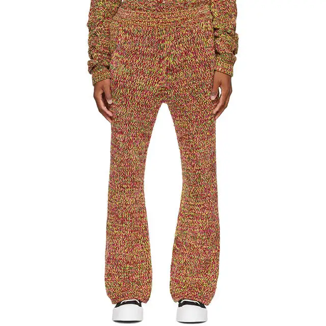 2023 nouveau pantalon d'hiver au crochet pour hommes personnalisé pantalon pull tricoté pantalon de mode chaud pour hommes