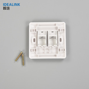 <span class=keywords><strong>Rete</strong></span> di comunicazione RJ45 Presa A Muro Face Plate 2 Porta Doppia Faccia Piastra - Product Image 3