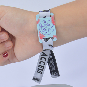 <span class=keywords><strong>Bracelet</strong></span> en <span class=keywords><strong>tissu</strong></span> polyester tissé RFID pour <span class=keywords><strong>festival</strong></span> et événement - Product Image 6