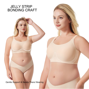 Sujetador sin costuras, talla grande, sujetador para el cuidado de la alimentación materna, soporte suave de estilo, seda, cómodo, cobertura completa, Copa grande, sujetador de gelatina - Product Image 5