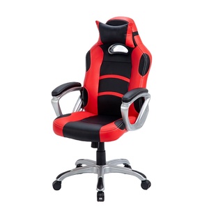 Chaise de jeu personnalisée en cuir PU <span class=keywords><strong>Scorpion</strong></span> noir et rouge avec roues pour joueur de course de bureau - Product Image 1