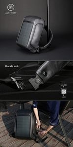 Mochila Kingsons con Panel Solar Personalizable de Fábrica, Mochila para Portátil para Exteriores para Hombre, Mochila Solar Inteligente - Product Image 6