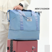 Sac de voyage extensible imperméable en Oxford, sac de week-end, sac à main avec séparation sec/humide, multicolore pour femmes, pour les courts séjours