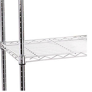 פלדה כבדה 5 קומות מטבח מסעדת מלון מתכוונן כרום אחסון חוט יחידת מדפים - Product Image 4