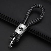 Porte-clés de voiture en cuir PU de bonne qualité de luxe au détail porte-clés de voiture en cuir blanc cadeau promotionnel multicolore