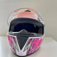 Venta CALIENTE Antifog Safety Crash Unisex Personalidad Pink DOT Certified Cascos de motocicleta Casco de motocicleta