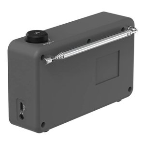 Radio DAB+ avec alerte de sécurité automatique (rechargeable) Noir et Gris CR M25DAB B - Product Image 5