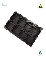 Conteneur de stockage empilable conducteur/ESD personnalisé Leenol, plateau en blister PS pour composants de précision, pour pièces industrielles