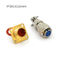 Connecteur circulaire de qualité industrielle PSCCONN série MX 4 8 12 55 broches, connecteur hermétique sous vide, fiche aviation, prise en verre fritté