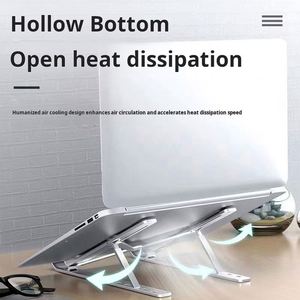 X604-2 Foldable Laptop Stand Portable Tablet Support Base Holder Adjustable Riser Cooling <b>Bracket</b> for Laptop &Tablet Accessories - Product Image 3