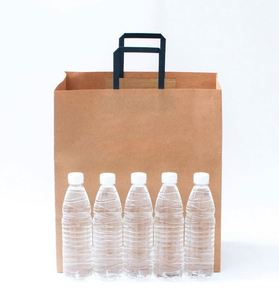 Wholesale Custom Packaging Craft Brown Kraft Paper Shopping <b>Bag</b> <b>Extra</b> <b>Large</b> Wide Base Bottom Kraft Paper <b>Bags</b> for Pizza - Product Image 6