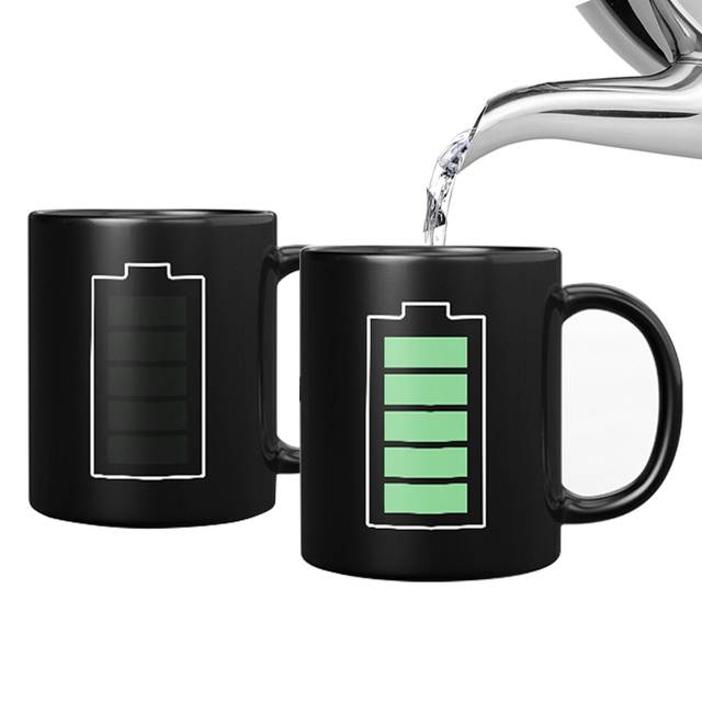 New 11Oz Personalized Dad Birthday Gifts Color Changing Cup Magic Heat Sensitive Coffee Mugs With Custom Package