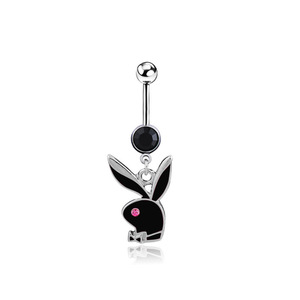<span class=keywords><strong>Anello</strong></span> con pulsante per campana di coniglio colorato personalizzato in acciaio inossidabile impermeabile simpatico <span class=keywords><strong>anello</strong></span> per <span class=keywords><strong>ombelico</strong></span> di coniglio - Product Image 4