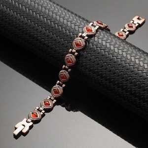 Wholesale Women's <b>Bracelet</b> with Copper Magnetic <b>Healing</b> Classic Geometric Style Buddhist Inspired for Anniversaries - Product Image 2