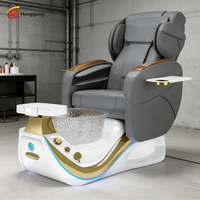 Fauteuil de pédicure électrique réglable de luxe pour salon de manucure, spa pour les pieds, massage, en PU