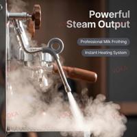 Mesin Espresso Rumah & Komersial Boiler 1L, Kompensasi Suhu T3, Pompa Ganda, OPV 9Bar, Sistem Cold Brew