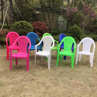 Chaises de jardin d'extérieur en PE, légères, empilables, imperméables, confortables, pour restaurant, parc, salle à manger