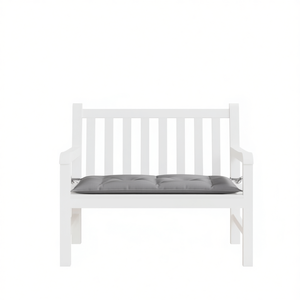 Cojín para Banco de Exterior de Tela Oxford Gris Medio, Resistente al Agua, Extraíble, Lavable, para Todas las Estaciones, Rectangular, Acolchado, de Poliéster - Product Image 1
